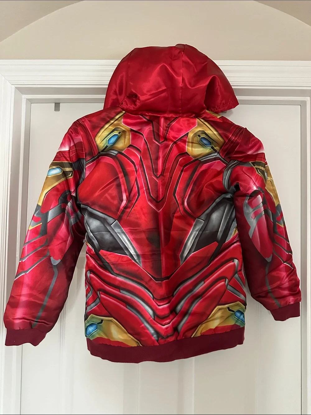 Disney Red and Gold Iron Man Hooded Costume Jacket - Picture 2 of 3